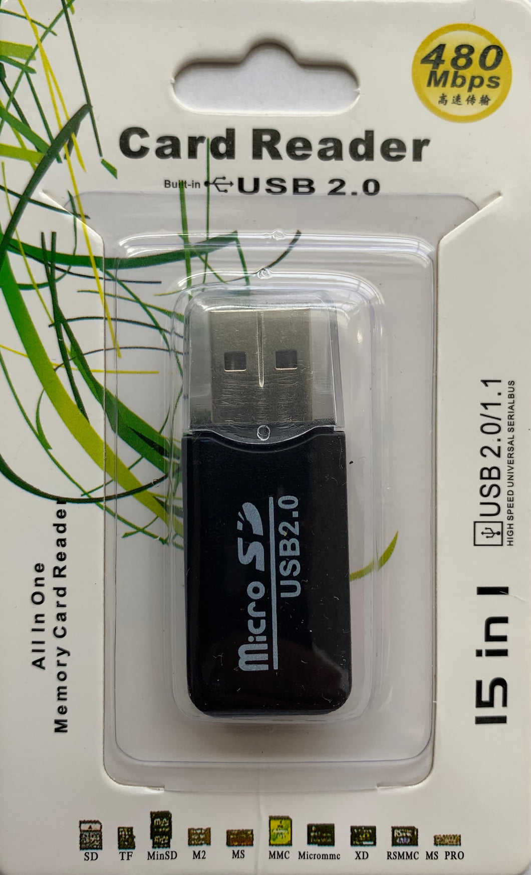Portable USB 2.0 Card Reader for Justice Cam MicroSD Card